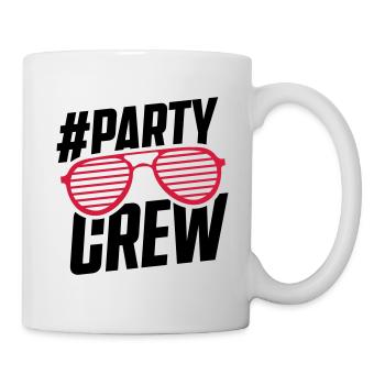 lunettes de soleil party crew - Mug blanc - blanc - Droite