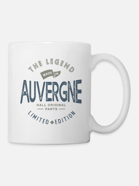 MADE IN AUVERGNE région cadeau - Mug blanc - blanc
