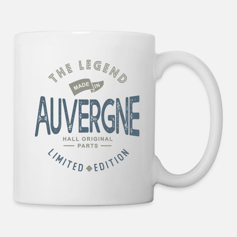 MADE IN AUVERGNE région cadeau - Mug blanc - blanc