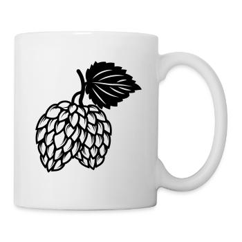 brasserie icône houblon - Mug blanc - blanc - Droite