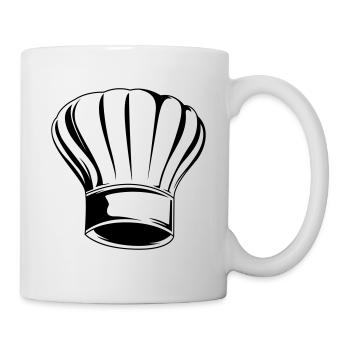 chef hat cooking cooking symbol - Mug - white - Right