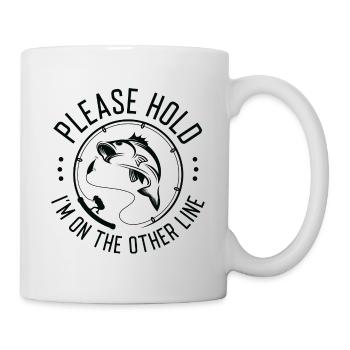 S’il vous plaît Hold I’m On The Other Line - Mug blanc - blanc - Droite