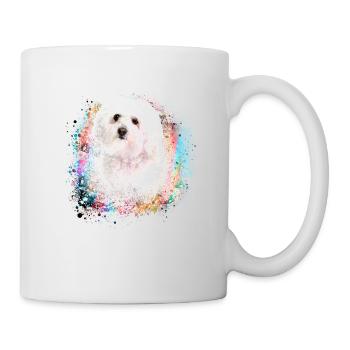 bolognaise,maltais,graffiti,peinture, coloré - Mug blanc - blanc - Droite