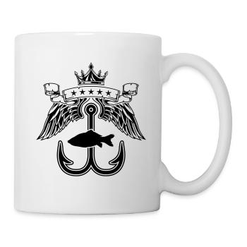 angelhaken symbole logo - Mug blanc - blanc - Droite