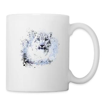 snow leopard,cat,leopard,white,wildcat - Mug - white - Right