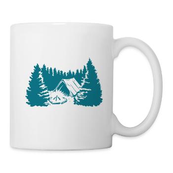 Genieße die Stille - Tasse - Weiß - Rechts