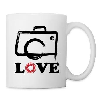 Love Photography - Tasse - Weiß - Rechts