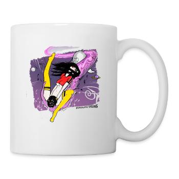 Chatte de l’espace - Mug blanc - blanc - Droite