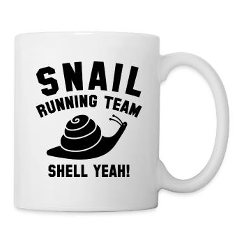 Schneckenlauf Team - Tasse - Weiß - Rechts