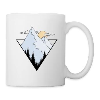 Mountain logo, mountain design - Mug - white - Right
