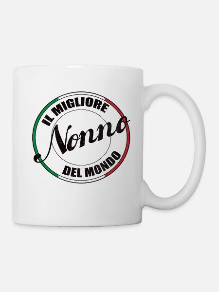 Bester Opa, Nonno aus Italien - Tasse - Weiß