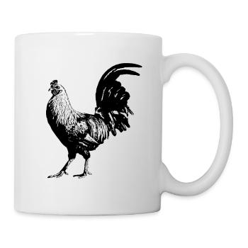 Rooster / Gockel / Chicken - Mug - white - Right