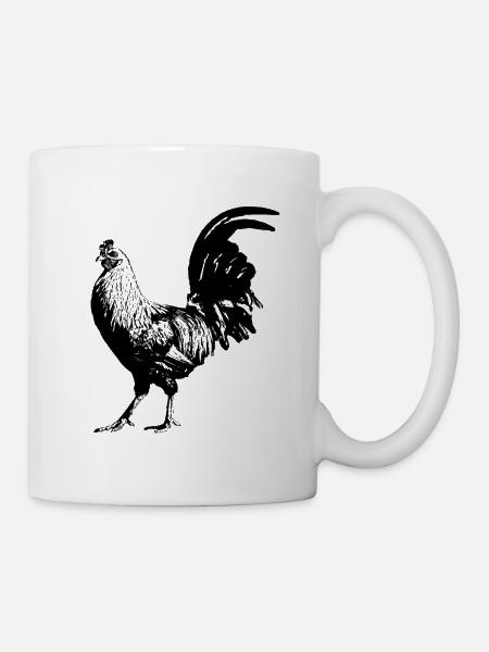 Coq / Gockel / Poulet - Mug blanc - blanc