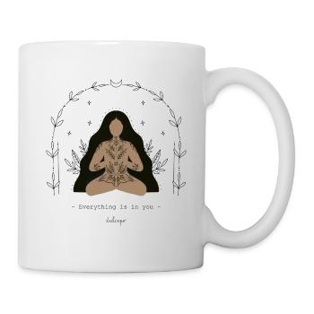 Everything is in you - Mug blanc - blanc - Droite