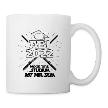 Abi 2022 - Schule Abitur Abschluss Studium Spruch - Tasse - Weiß - Rechts