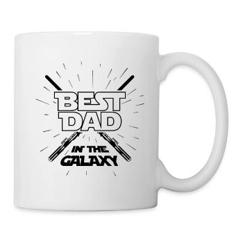 Bester Papa in der Galaxy Vatertag Vater Geschenk - Tasse - Weiß - Rechts