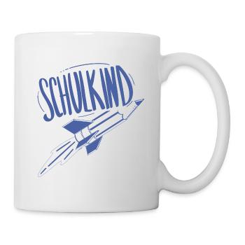 Schulkind / Erster Schultag / Einschulung Streber - Tasse - Weiß - Rechts