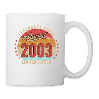 Original August 2003 19th Birthday Fun Gift - Mug - white - Right