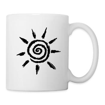 mantra sun, symbol spiritual sun - Mug - white - Right