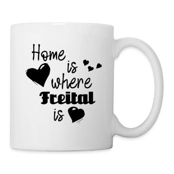 Zuhause in Freital - Home is where Freital is - Tasse - Weiß - Rechts