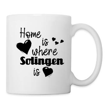 Zuhause in Solingen - Home is where Solingen is - Tasse - Weiß - Rechts