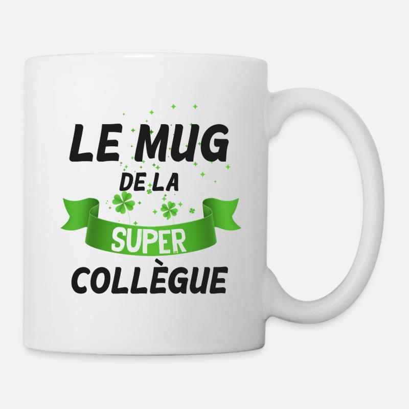 Mug Collègue Cadeau Copine Amie - Mug blanc - blanc