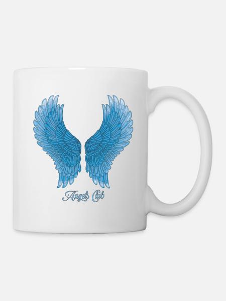 Angels Club - blau - Tasse - Weiß