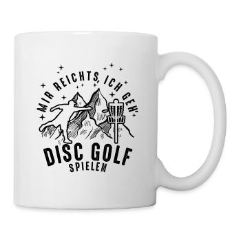Disc Golf Spruch - Disc Golfing Ultimate Frisbee - Tasse - Weiß - Rechts