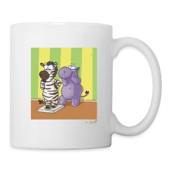 Maskotti Zeit für die Waage - Tasse - Weiß - Rechts