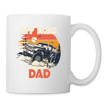 4x4 offroad 4X4 humor dad off road - Mug - white - Right