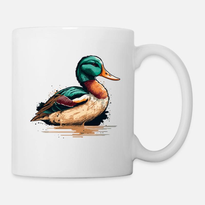 Cadeau du propriétaire de canard - Mug blanc - blanc