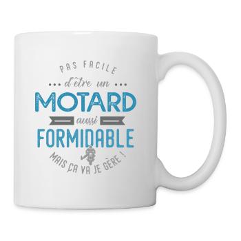 motard formidable cadeau pour motard sport moto - Mug blanc - blanc - Droite
