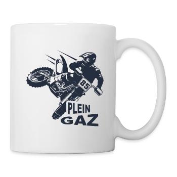Motocross biker homme sport moto enduro - Mug blanc - blanc - Droite