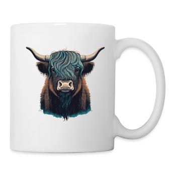 Yak Kopf - Tasse - Weiß - Rechts