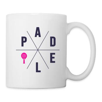 Padel tennis padel player girls women padel - Mug - white - Right