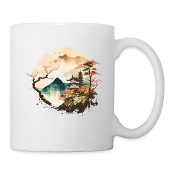 Anime Landschaft - Tasse - Weiß - Rechts