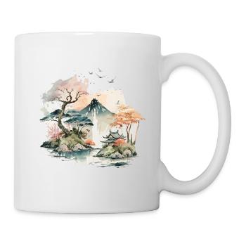 Lake in Japan - Mug - white - Right
