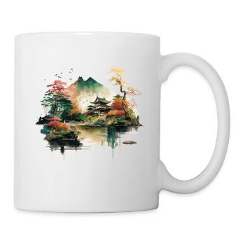 Japanese House at Lake - Mug - white - Right