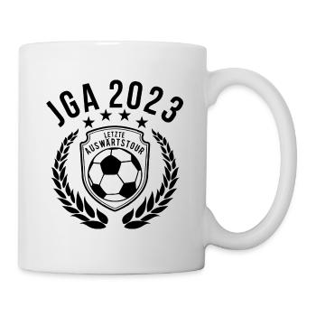 Junggesellenabschied Letzte Auswärtstour JGA 2023 - Tasse - Weiß - Rechts