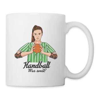 Handballspielerin Handball Was sonst? Handballer - Tasse - Weiß - Rechts