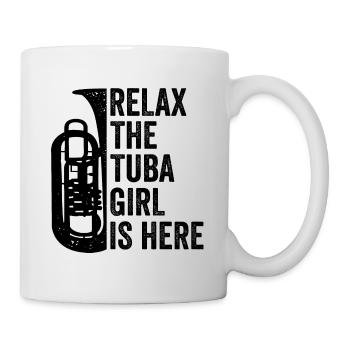 Tuba Girl Tuba Brass Band - Mug blanc - blanc - Droite