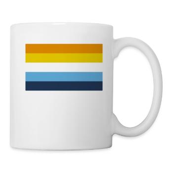 aro ace pride flag - Mug - white - Right