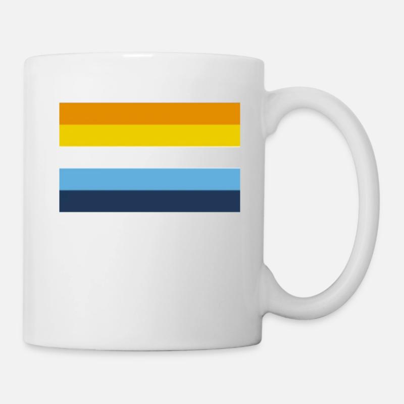 aro ace pride flag - Mug - white