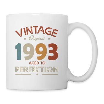 30 years vintage gift humor Born in 1993 - Mug - white - Right