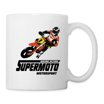Supermoto - Supermotard - Mug blanc - blanc - Droite