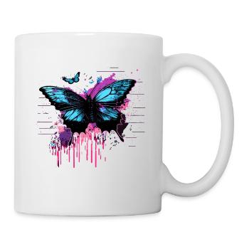 Garden Guardian Schmetterling Vaporwave - Tasse - Weiß - Rechts