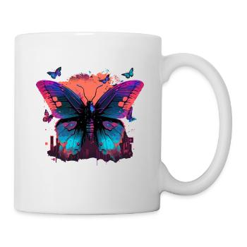 Chromatischer Schmetterling - Tasse - Weiß - Rechts