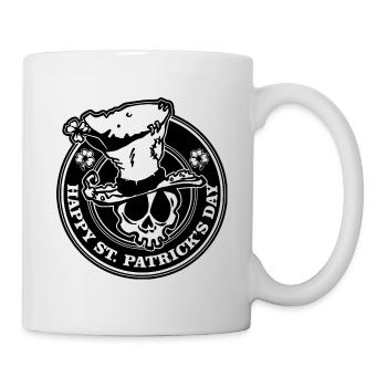 Frohen St. Patrick's Tag - Tasse - Weiß - Rechts