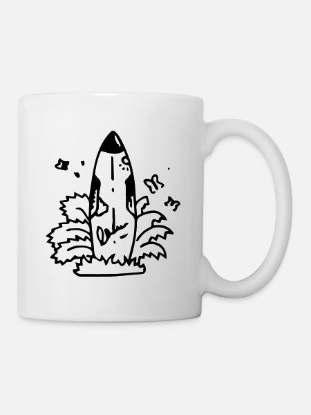 Surf Surfen Surfbrett Aloha - Tasse - Weiß