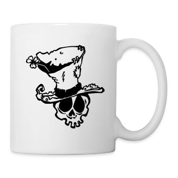 Cute skull Happy St. Patrick's day - Mug - white - Right